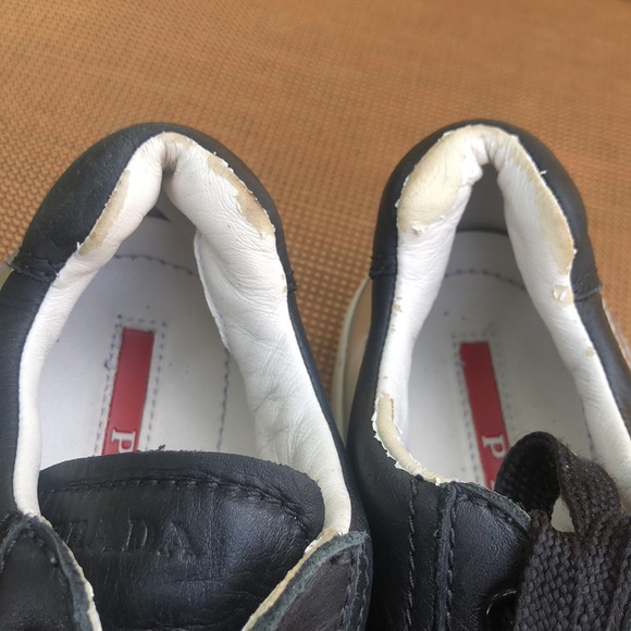 Authentic Prada Black Sneakers size 36.5 - Picture 7 of 10